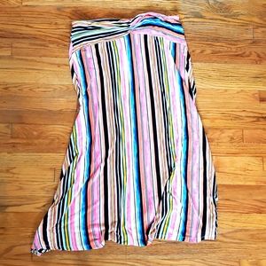 Cato Striped Multicolor Maxi Skirt Plus Size 18 20